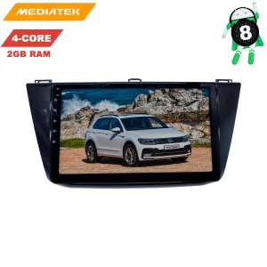Штатная магнитола Volkswagen Tiguan с 17 года LeTrun 3034 KDKD Android 8.x 4G 10 дюймов 2+16 Gb