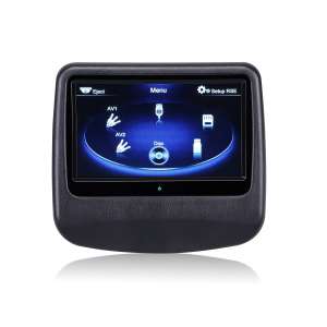 Навесной монитор на подголовник 9 дюймов LeTrun 908 DVD-SD-USB черный