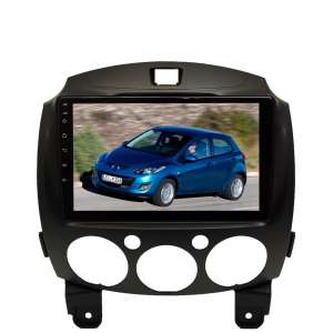 Штатная магнитола для Mazda 2, Demio 2007-2014 LeTrun 3396-5735 9 дюймов XY Android 8  8227L 1+32 Gb IPS ++