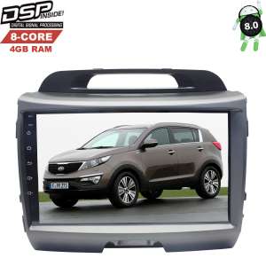 Штатная магнитола Kia Sportage LeTrun 2532 9 дюймов Android 8 DSP 8 ядер