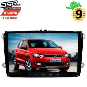Штатная магнитола Volkswagen Polo, Jetta, Passat, Tiguan LeTrun 2809 GS Android 9.x DSP 6 ядер 4+64