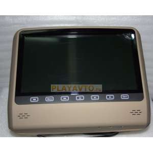 Подголовник с сенсорным монитором 9 дюймов LeTrun DS-993 бежевый  DVD-SD-USB