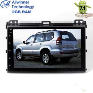 Штатная магнитола Toyota Land Cruiser Prado 120 LeTrun 2106 Android 7.1.2 Alwinner экран 9 дюймов