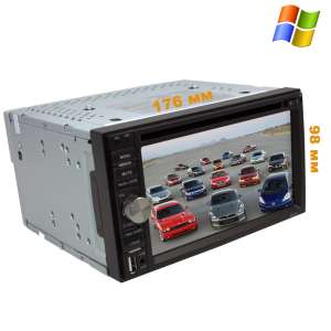 2 DIN Универсальная магнитола Nissan Qashqai, X-trail и т.д.(до 14г) LeTrun 2133 DVD