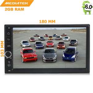 2 DIN Универсальная магнитола Nissan Qashqai, X-trail (до 2014г) LeTrun 1968 Android 6.0.1 MTK 4G