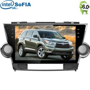 Штатная магнитола Toyota Highlander LeTrun 2084  Intel Android 6.0.1 экран 10,2 дюйма