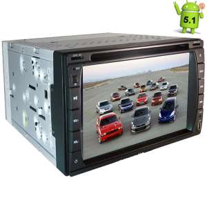 2DIN Универсальная магнитола LeTrun 1644 Android 5.1 экран 800*480 6,2 дюйма