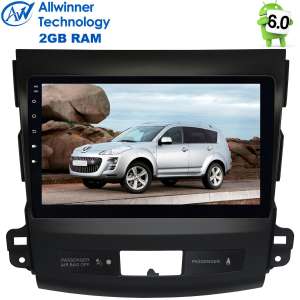 Штатная магнитола Mitsubishi Outlander Peugeot 4007 Rockford LeTrun 2010 Android 6.0.1 9 дюймов T3