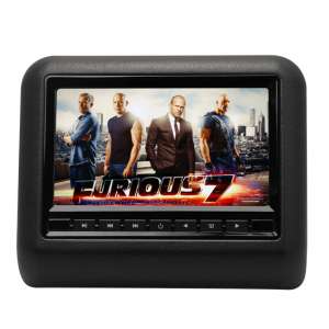 Навесной монитор на подголовник 7 дюймов LeTrun 1295 DVD-SD-USB черный